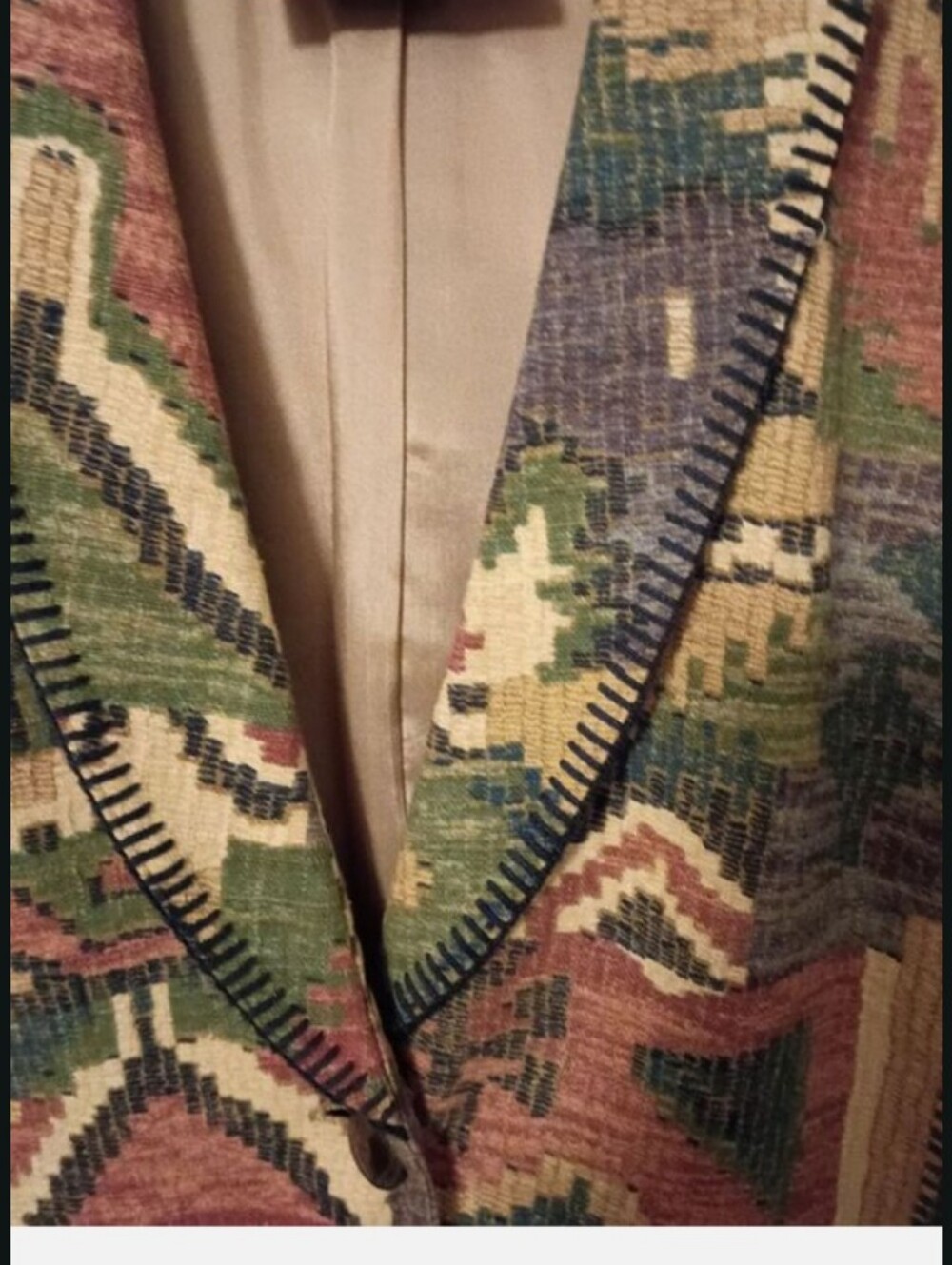 Circle T Multicolor Southwestern Blazer with Tan Accents - Picture 5 of 7